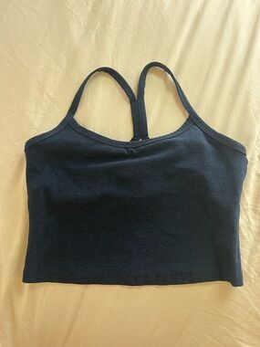 Beyond Yoga Navy Cropped Tank with Racerback